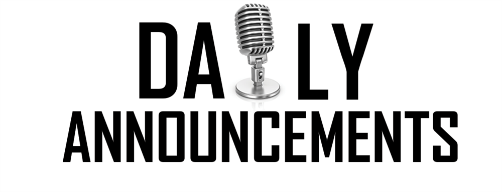 announcements